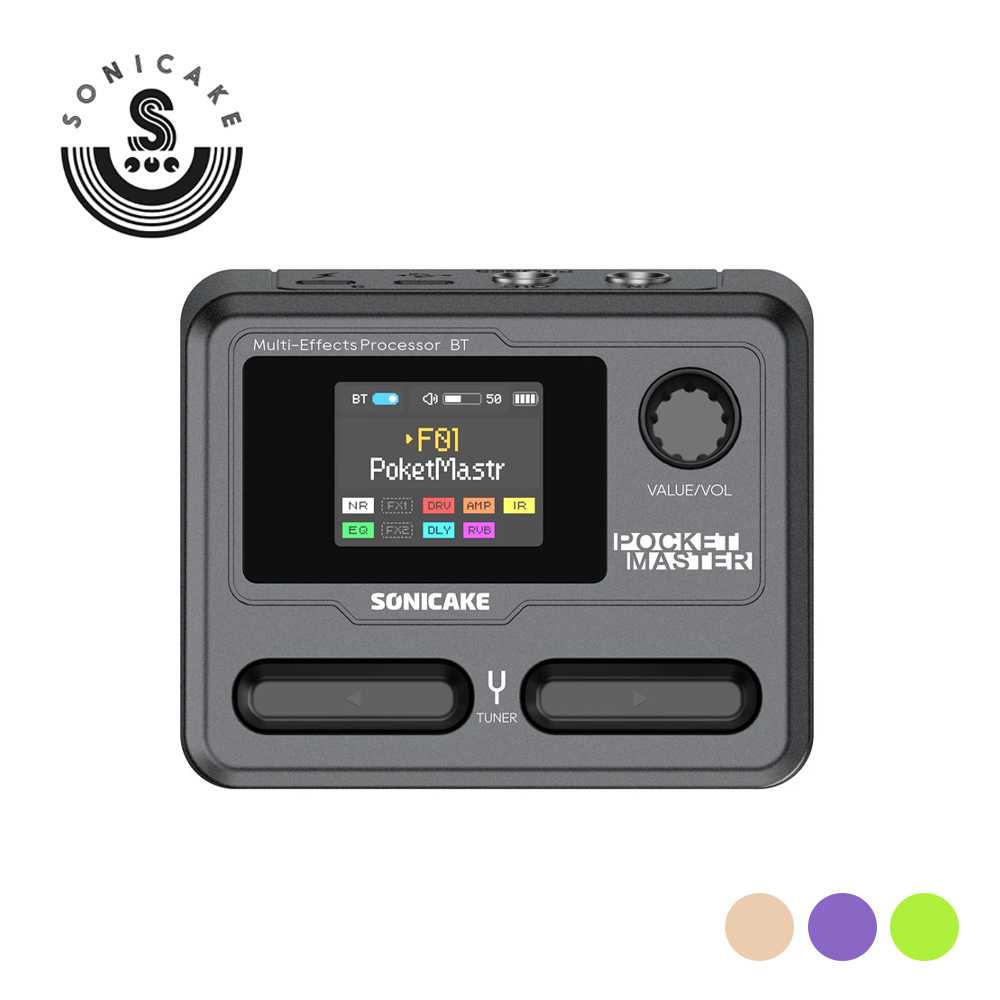 Sonicake Pocket Master 迷你綜合效果器 灰色【敦煌樂器】, , large