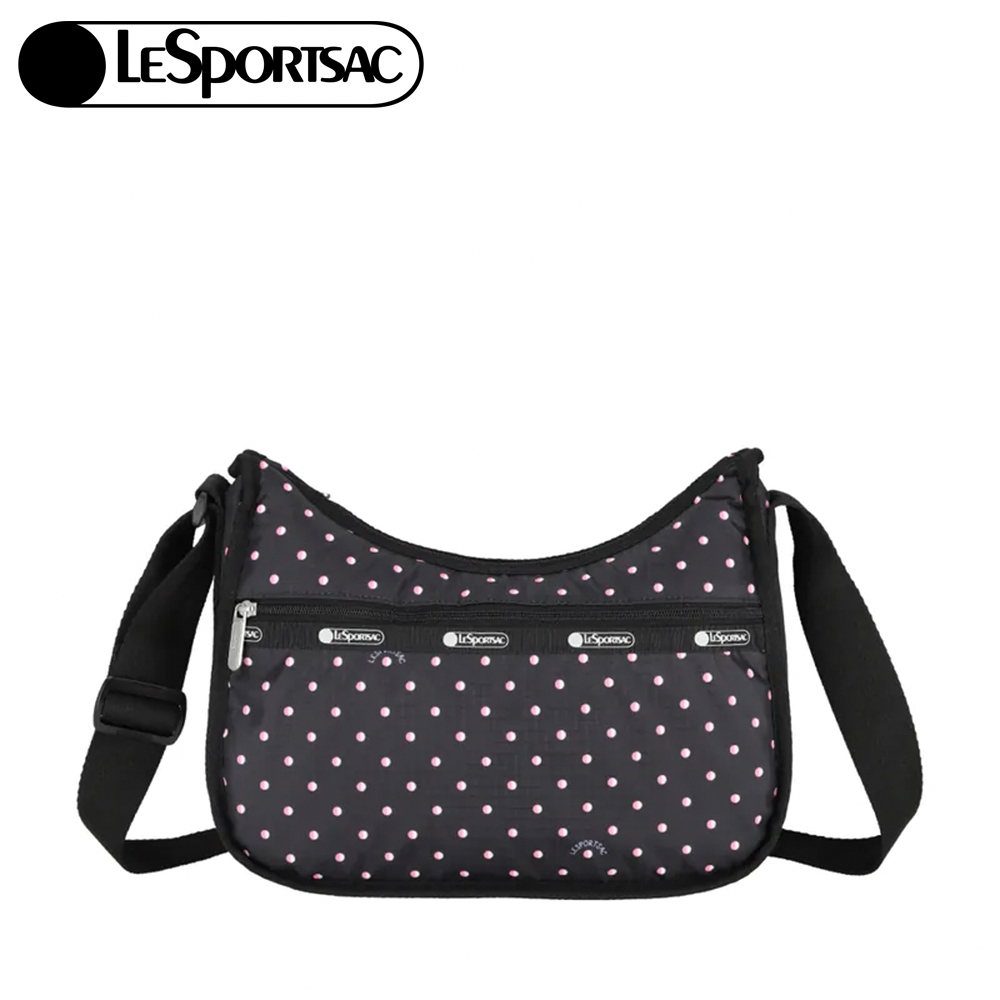 |快速出貨|Lesportsac Classic Hobo 經典斜背包 送禮-粉色點滴, , large