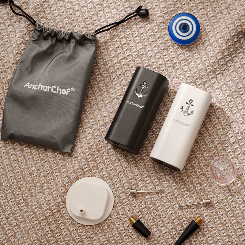 Anchorchef-V5第三代迷你多功能真空壓縮機組(附小中大袋各2入共6入)-極致黑, , large
