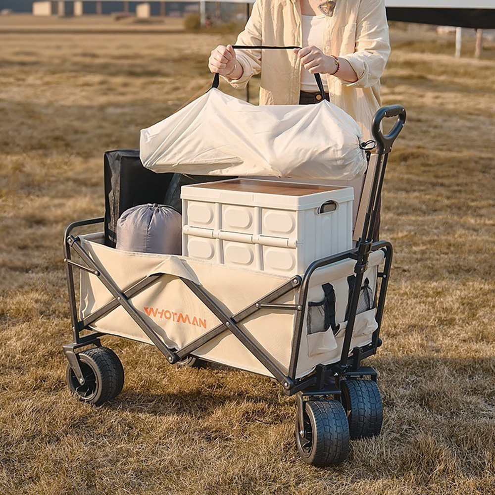 Whotman - 3-Second Folding Large Capacity Disc Brake Tank Camper Van - Off-White, , large