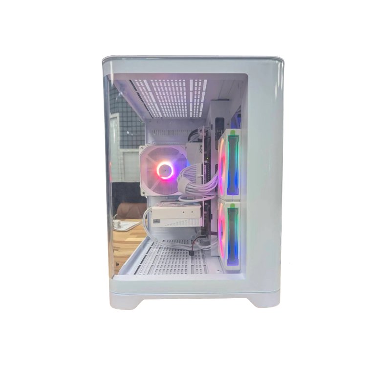🌊網紅曲面白色爛爛機🌊 | RTX5060 | Intel i5-12400F |(G+Y+10) 2025推薦便宜電腦主機❤️每日限量一台❤️, , large