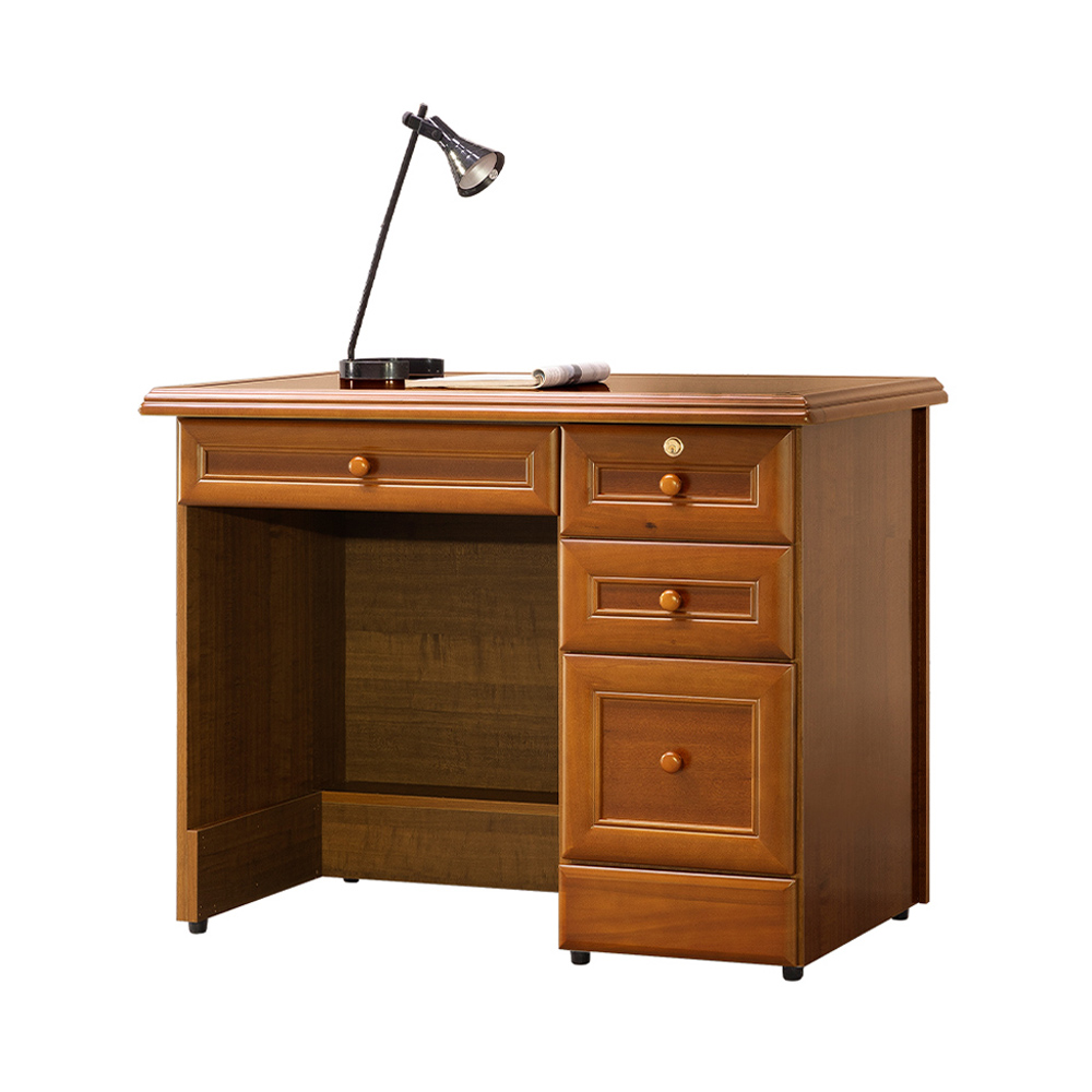 【唯熙傢俱】奧莉薇樟木色3.5尺辦公桌, , large