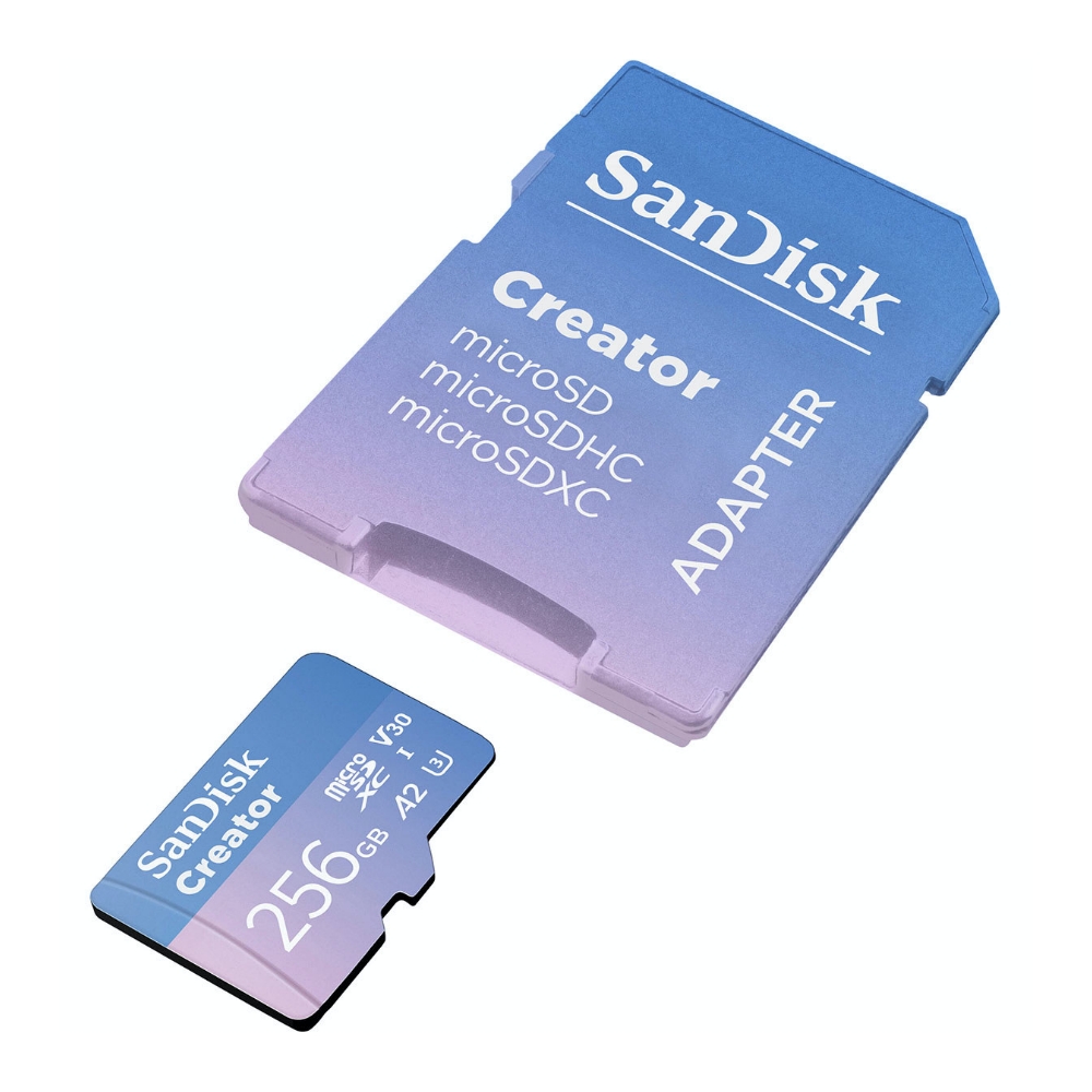 SanDisk Creator 256G UHS-I U3 A2 V30 microSDXC, , large