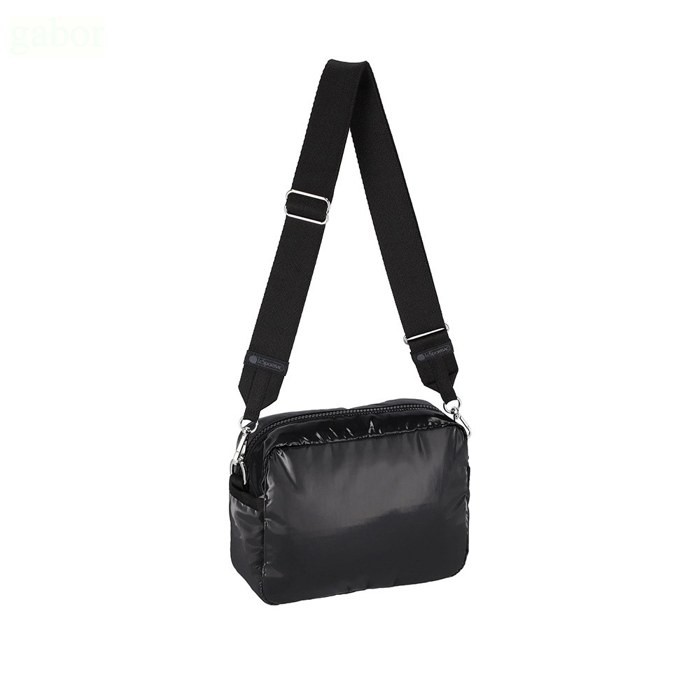 LeSportsac Deluxe Crossbody 拉鍊斜背包 送禮首選-閃耀黑, , large
