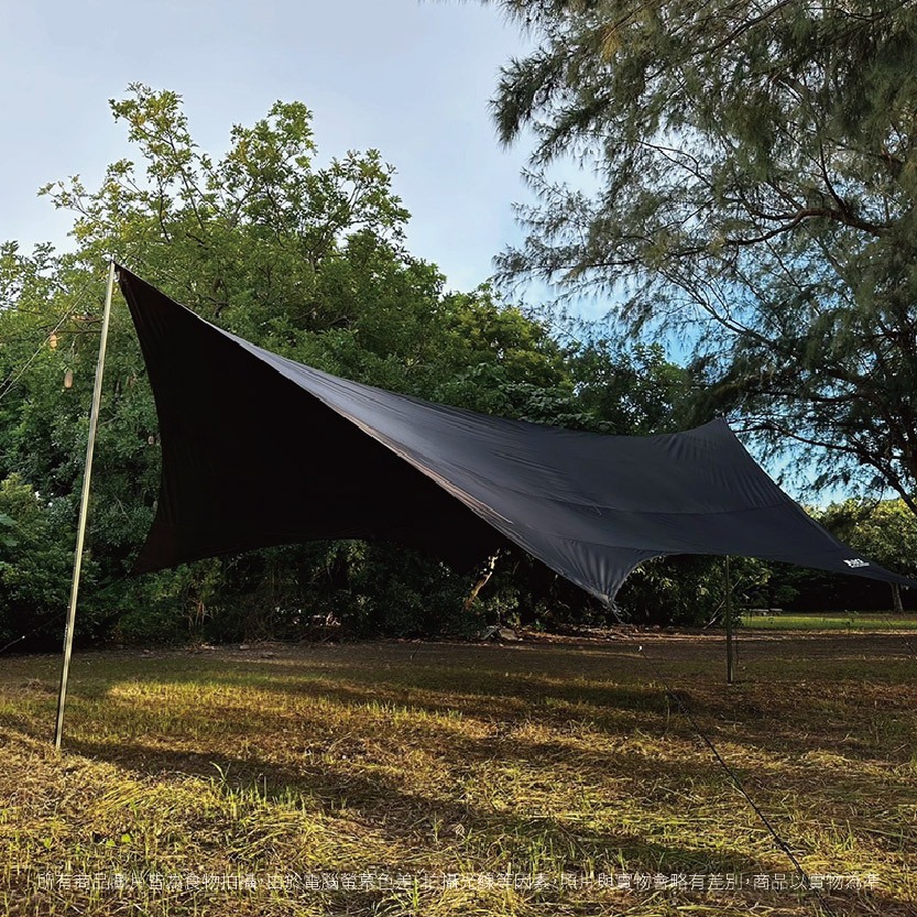 Hexagonal Tarp with Black Coating, , large