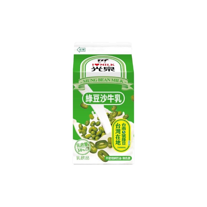 光泉調味乳飲(綠豆沙)400毫升, , large