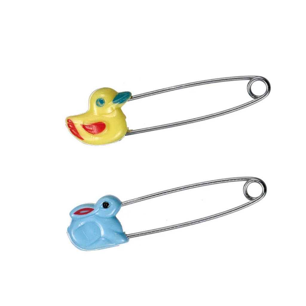 力大牌ABEL  02205動物型安全別針1卡 4入(圖案隨機), , large