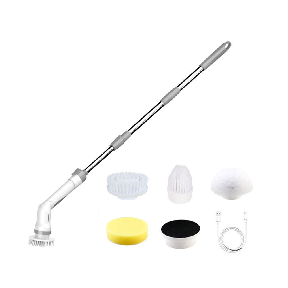 USB充電款多功能電動清潔刷(長短可調), , large