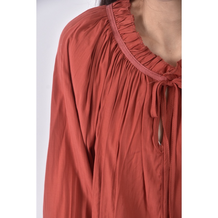 (F) 【安于晴Charlene私服】質感紅色長袖上衣二手衣, , large