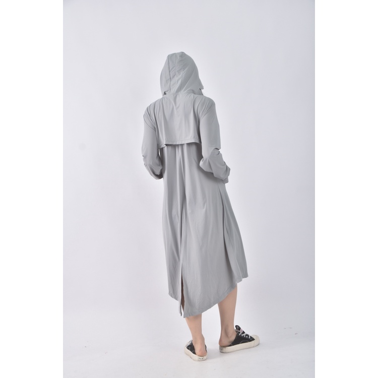 (XL) 質感防曬連帽綠色外套二手衣, , large