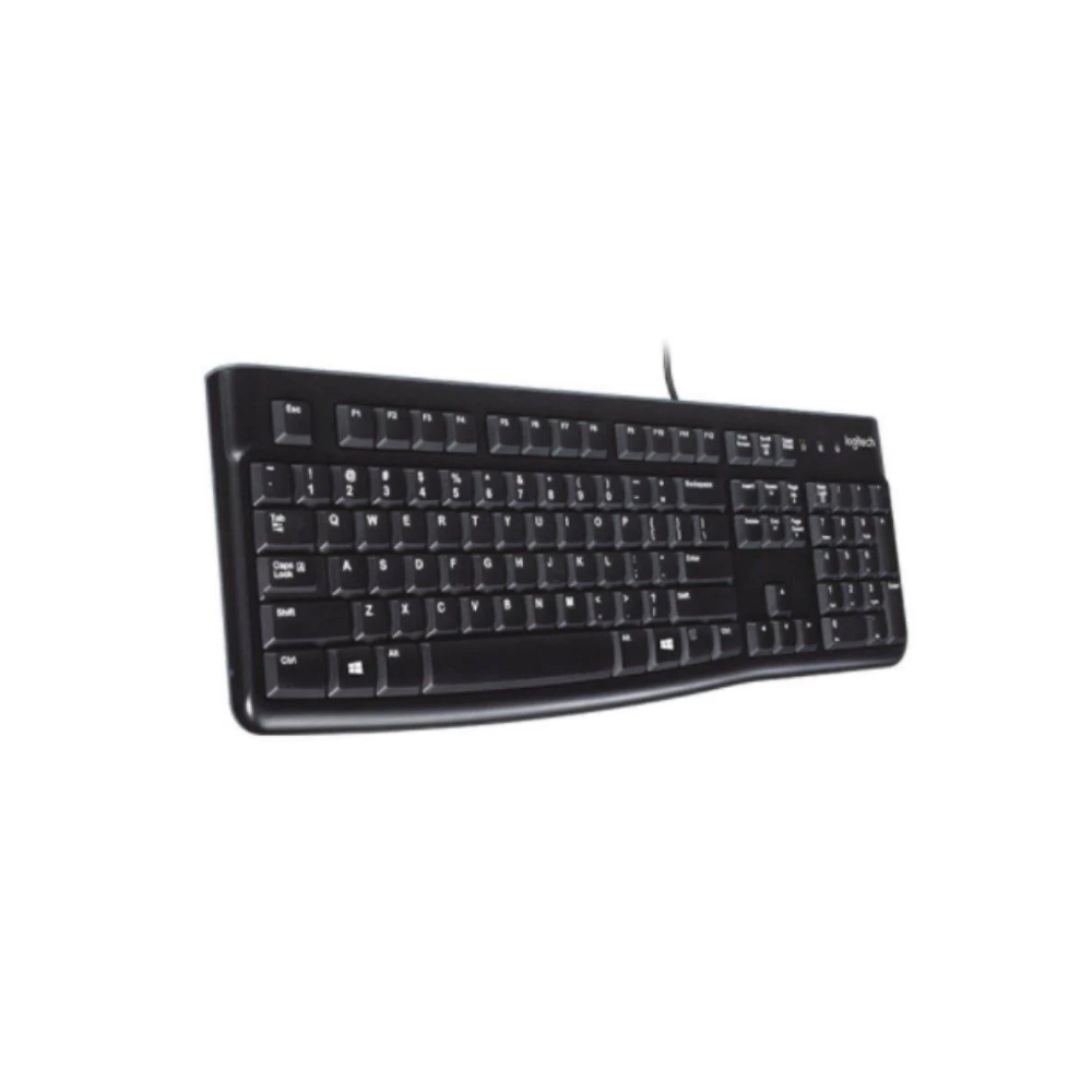 【 Logitech 羅技 】K120 有線鍵盤 耐用 舒適 安靜 防濺灑設計, , large