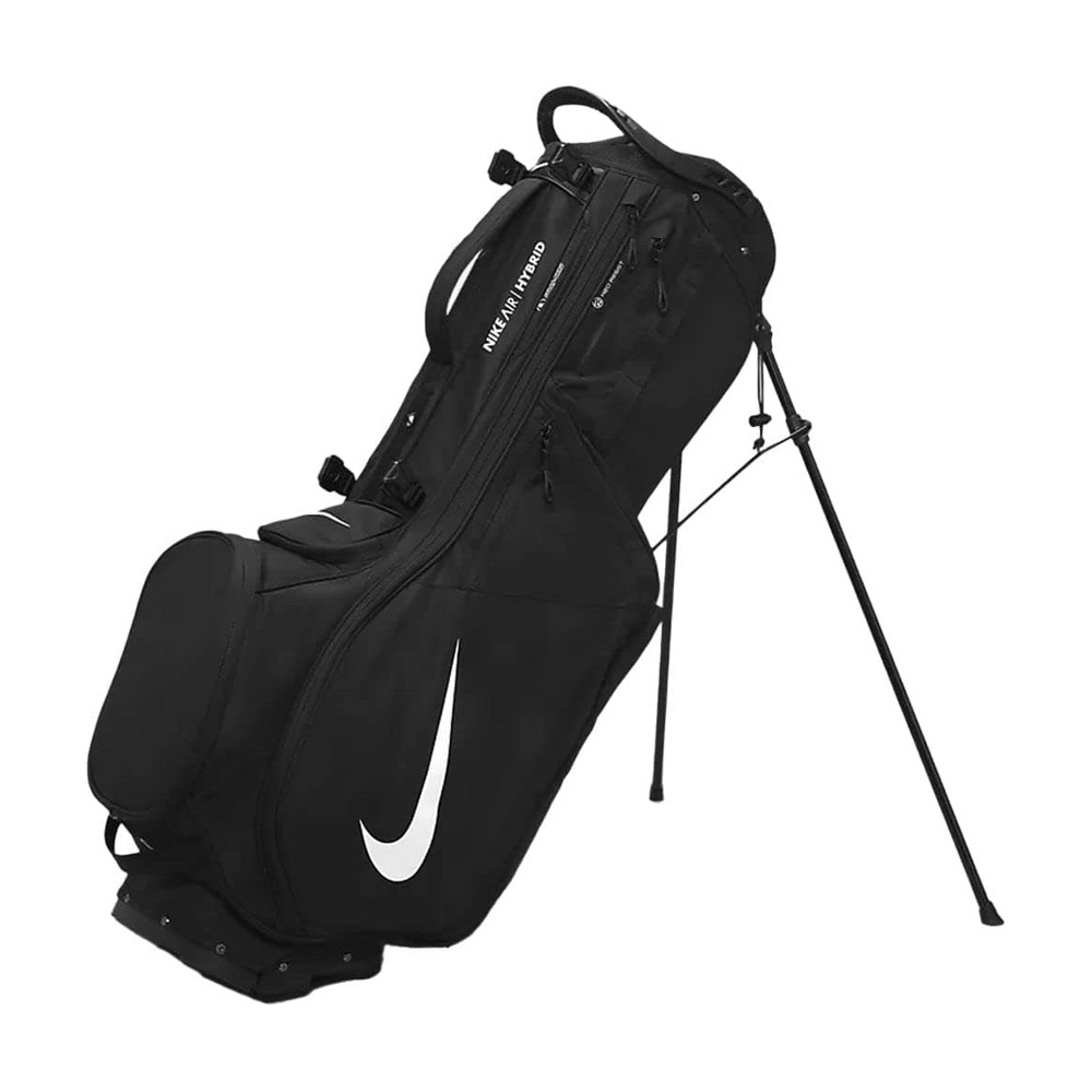 NIKE AIR HYBRID 2 腳架袋 球桿袋 高爾夫球袋 14格 保冷袋 防水罩 雙背帶 可拆球袋 耐用束帶 黑, , large