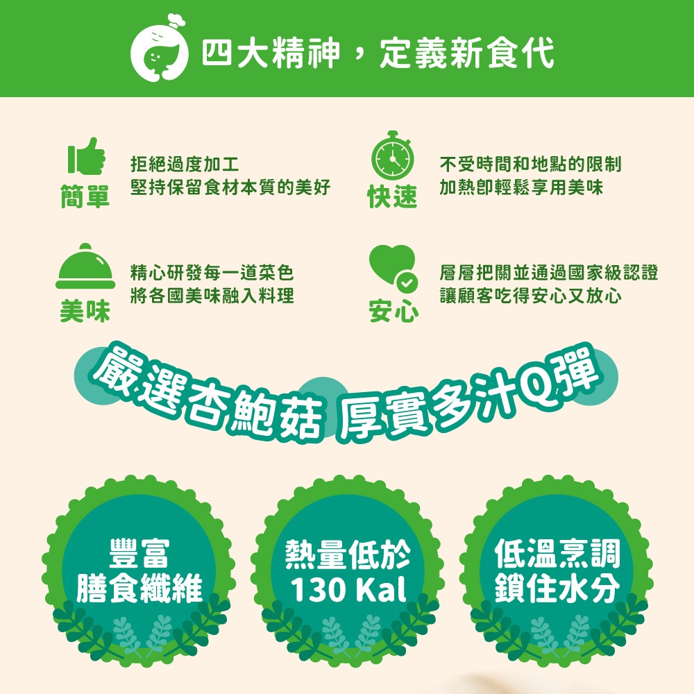 【杰森食代】塔香羅勒｜舒肥杏鮑菇(150g/包)｜低溫烹調多汁厚實且彈牙｜低脂肪、低熱量、高蛋白質, , large