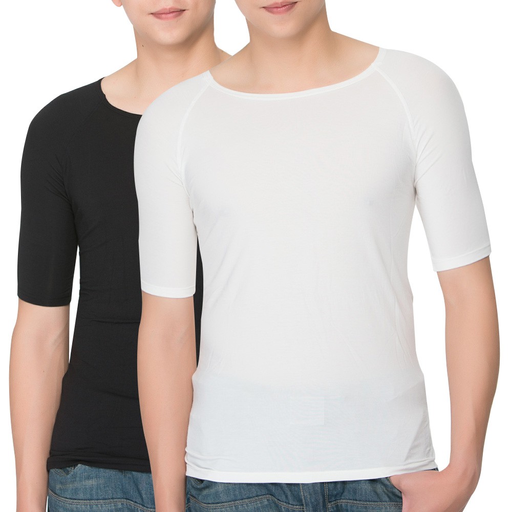 冰礦咖啡涼感輕著男上衣-L299 涼感接觸 抑菌消臭, , large