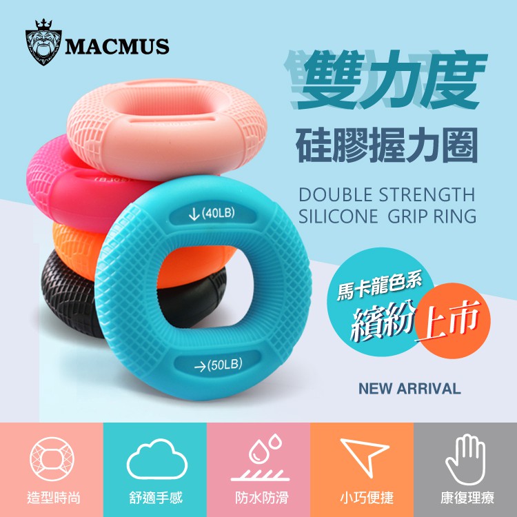 【MACMUS】馬卡龍2段力度握力圈｜握力器｜握力訓練, , large