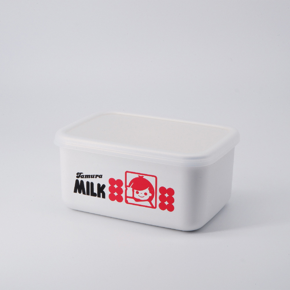 [宥和企業] 昭和復古雜貨 田村牛乳 輕巧便當盒S, , large