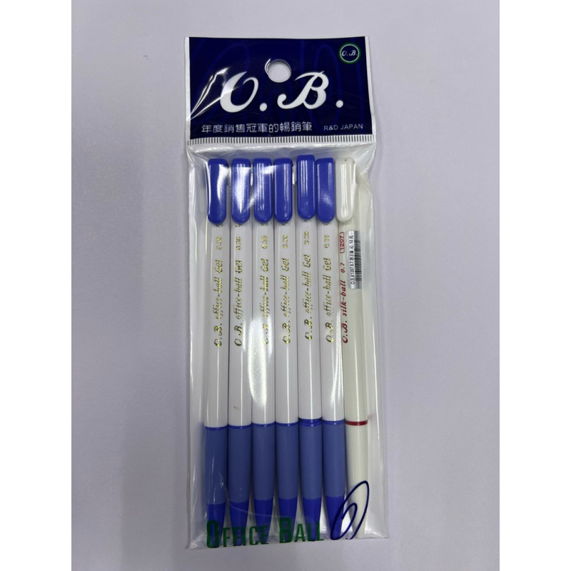 O.B #238-6P中性筆6支入-超值包, , large