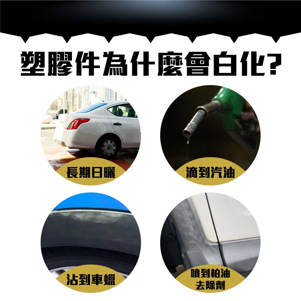 英國 T-CUT保桿/飾條色澤復原組 塑膠保桿漆劑, , large