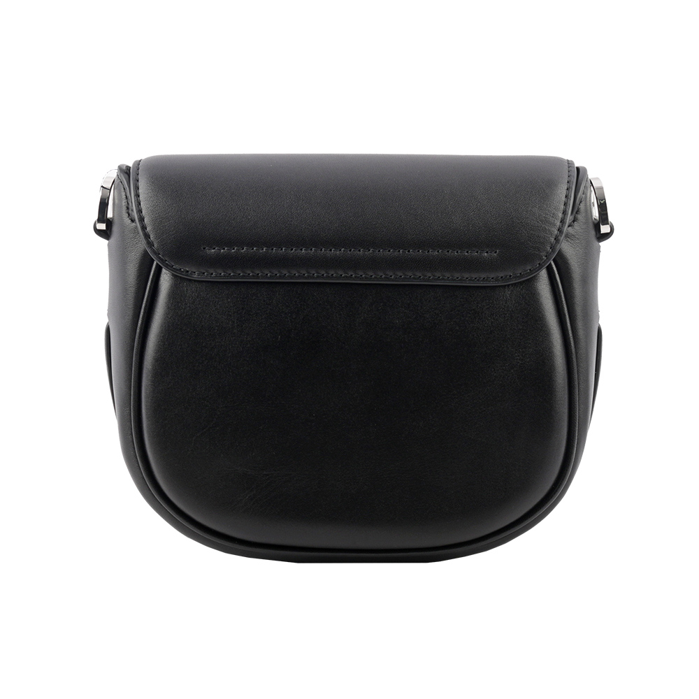 MARC JACOBS THE MESSENGER 小款翻蓋馬鞍斜背包/黑色, , large