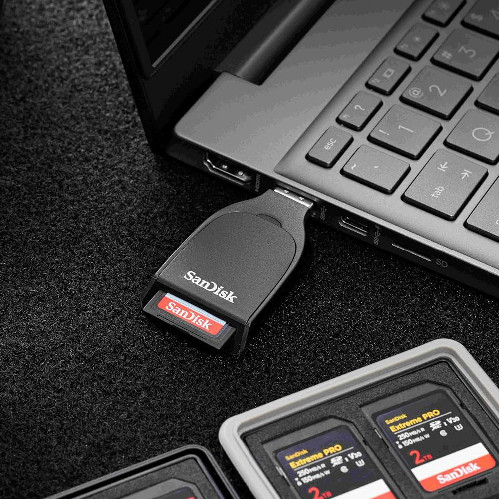 【SanDisk】QuickFlow 高速讀卡機 UHS-I 傳輸速度高達 250MB/s SDDR-C731 讀卡機, , large
