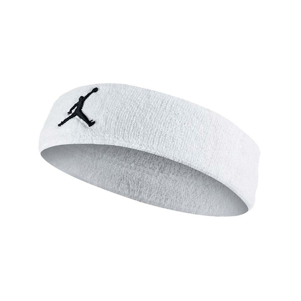 NIKE JORDAN DRI-FIT 單色頭帶 戶外 運動 止汗髮帶 飛人喬丹 簡約 排汗 乾爽 透氣 彈性 黑 白, , large