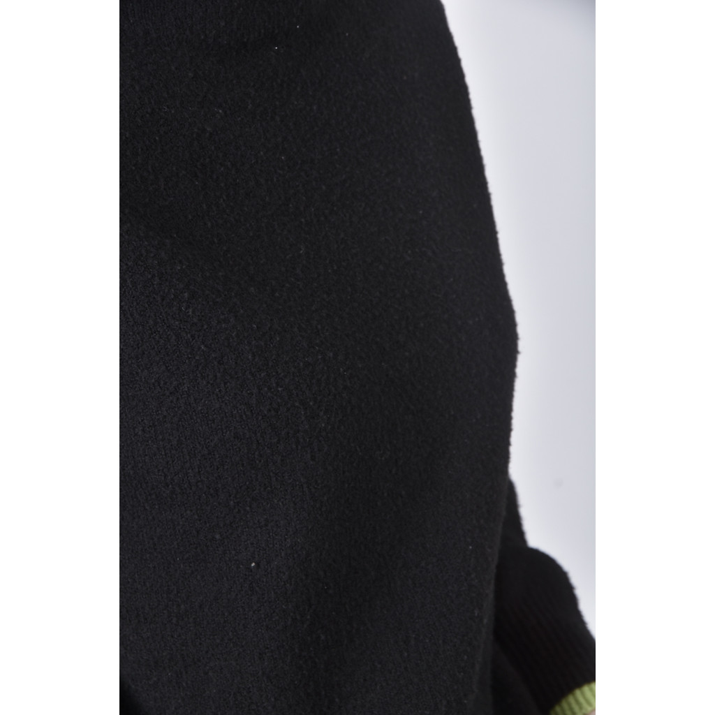 (M) 質感圓領黑色長袖上衣二手衣, , large