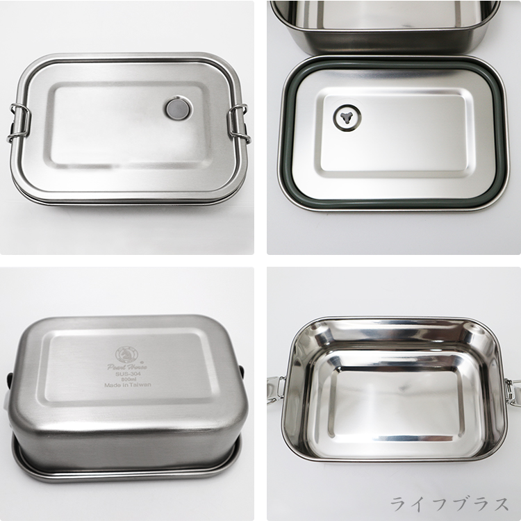 寶馬牌304不鏽鋼防漏便當盒-1400ml-2入, , large