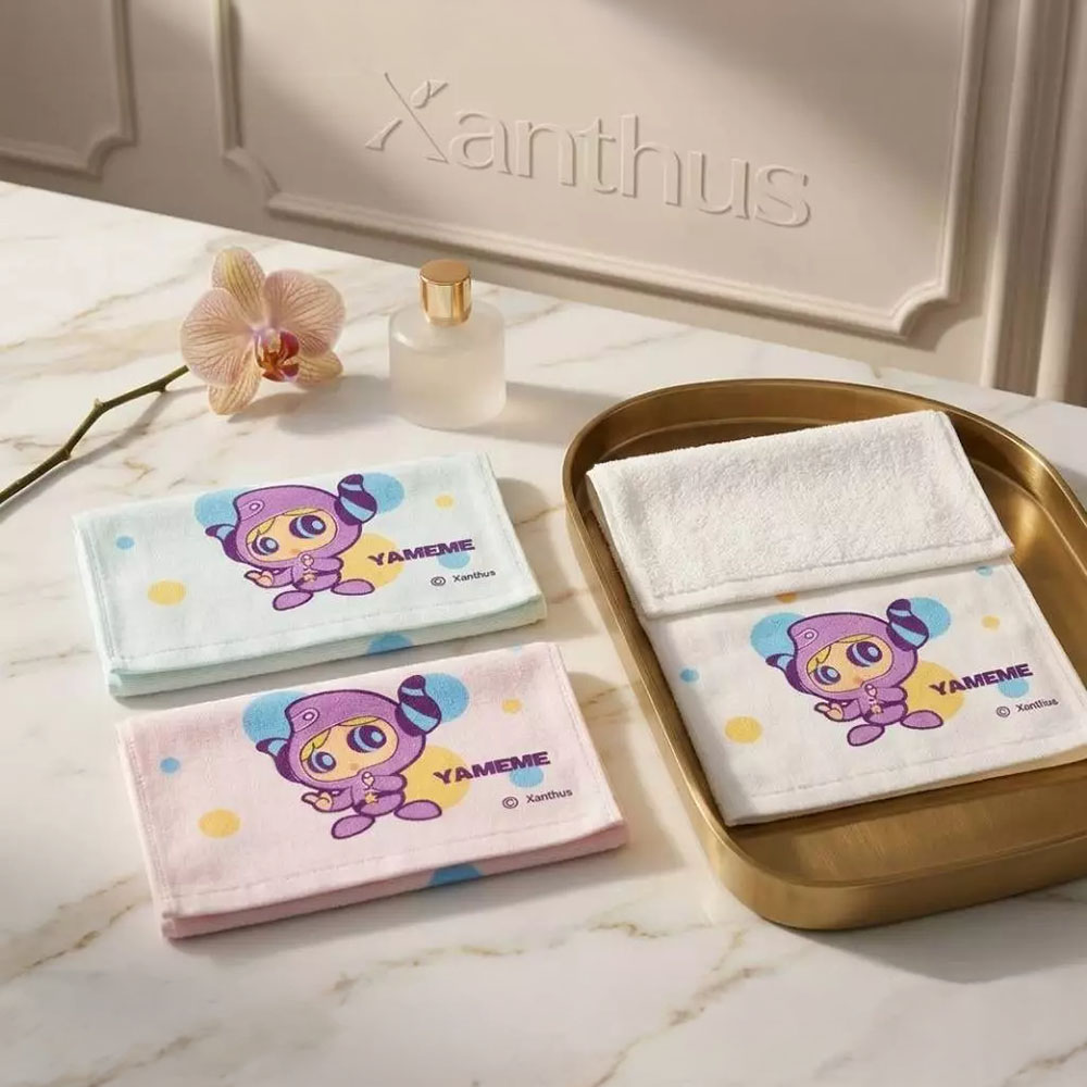 凱美棉業｜MIT台灣製 可愛半棉半紗 閻小妹(Yameme)兒童毛巾, , large