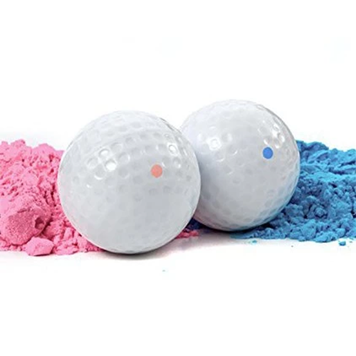 Gender Reveal Golf Ball Set – 1 Pink + 1 Blue Powder Ball, , large