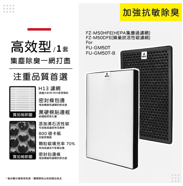 蟎著媽 適用 夏普 SHARP FU-GM50T-B FZ-M50HFE FZ-M50DFE 捕蚊 蚊取 空氣清淨機 濾網, , large
