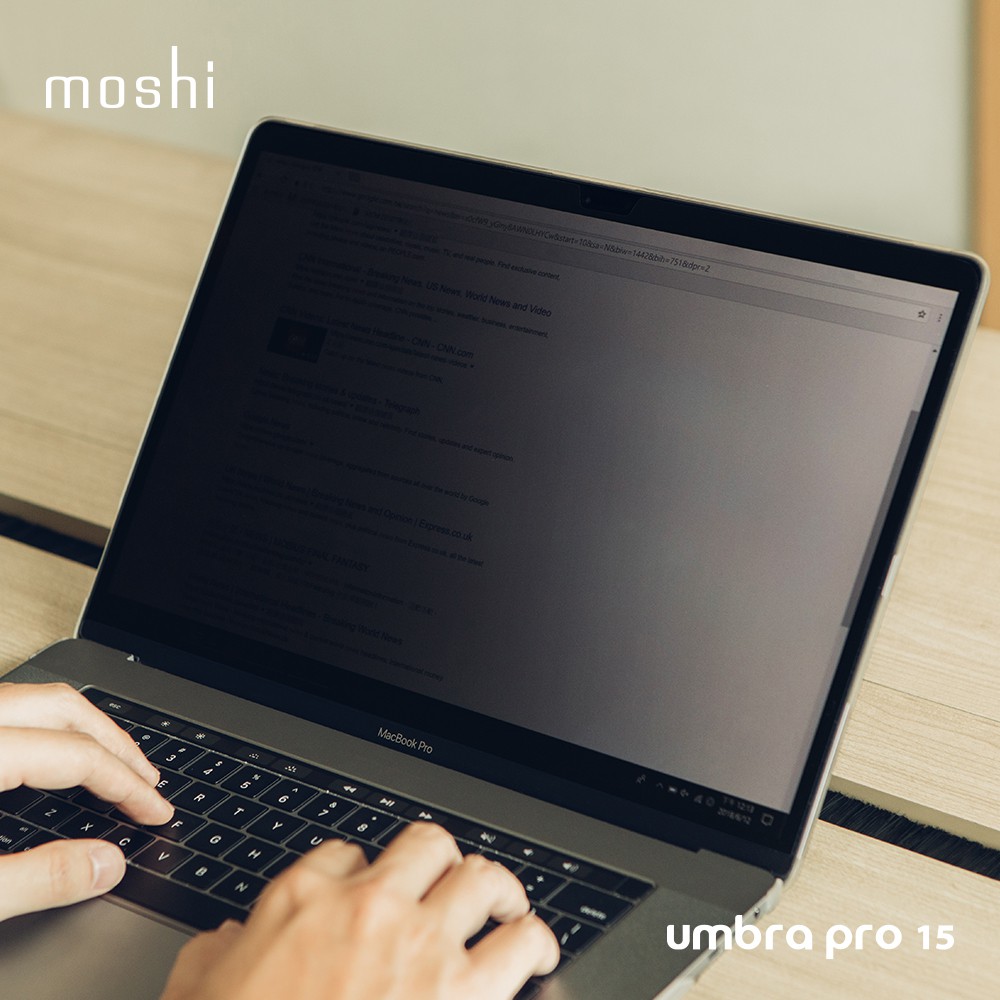 Moshi Umbra for MacBook 15” 防窺螢幕保護貼 (2016-2019), , large
