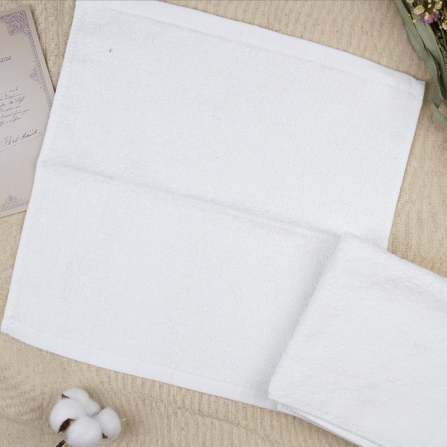 [Kaimei Cotton Industry] 10 members into the group, MIT made in Taiwan, 16 taels, "Premium Grade" white square towel/handkerchief/saliva towel/beauty hot compress towel Kaimei Cotton Industry, , large