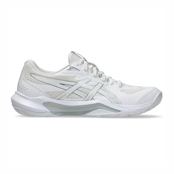 Asics Gel-tactic 13 女 排球鞋 羽球鞋 穩定 包覆 回彈 白 銀 [1072A118-100], , large