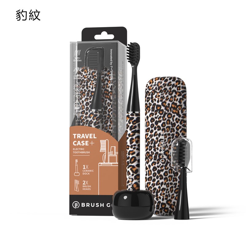 MiPOW LQ BRUSH GO E-Toothbrush CI900S Leopard Edition, , large