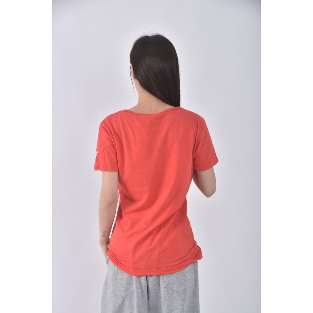 (L) 圓領紅色短袖上衣二手衣, , large