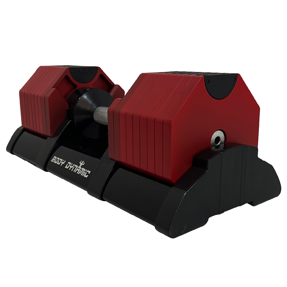 【德旺健身器材】TO-AD32-2 可調式啞鈴 32KG 16段 (紅色), , large