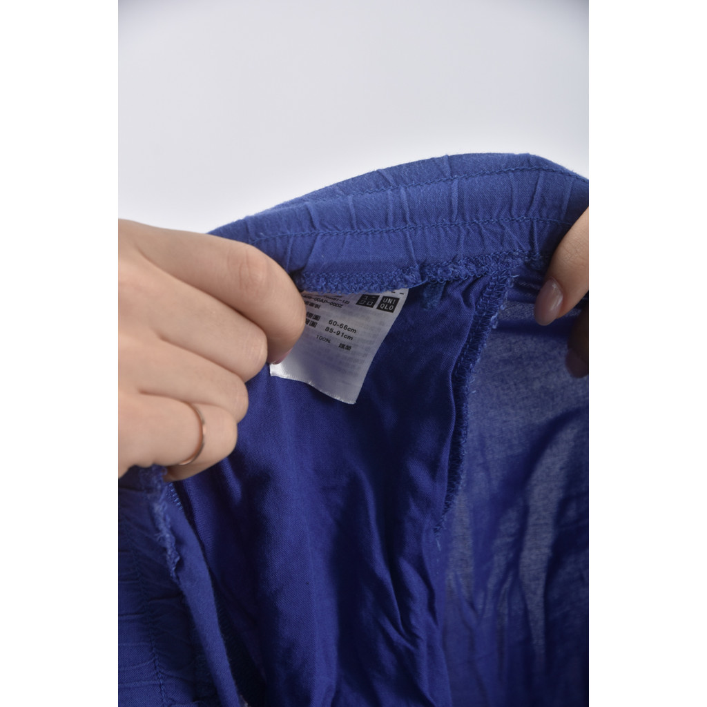 (S) uniqlo高腰寬鬆紫色長褲二手衣, , large