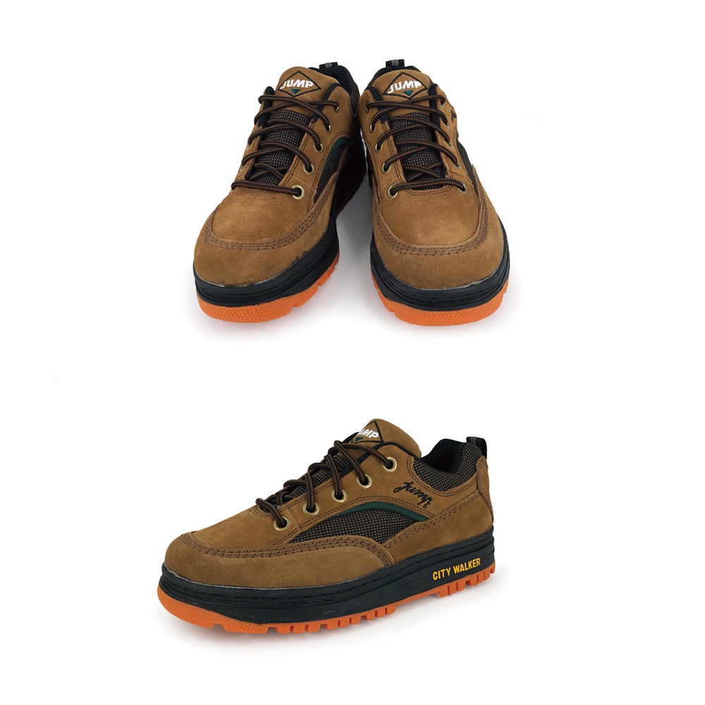 JUMP將門 男運動鞋 男鞋 登山鞋 MIT台灣製造 牛皮 防潑水 透氣 厚底 吸濕 排汗 抗菌 除臭 耐磨 止滑 棕, , large