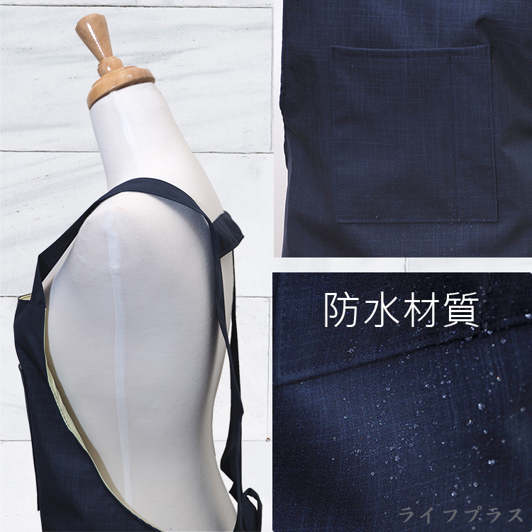 完全防水素色防水圍裙-77*73cm-黑色-4件, , large