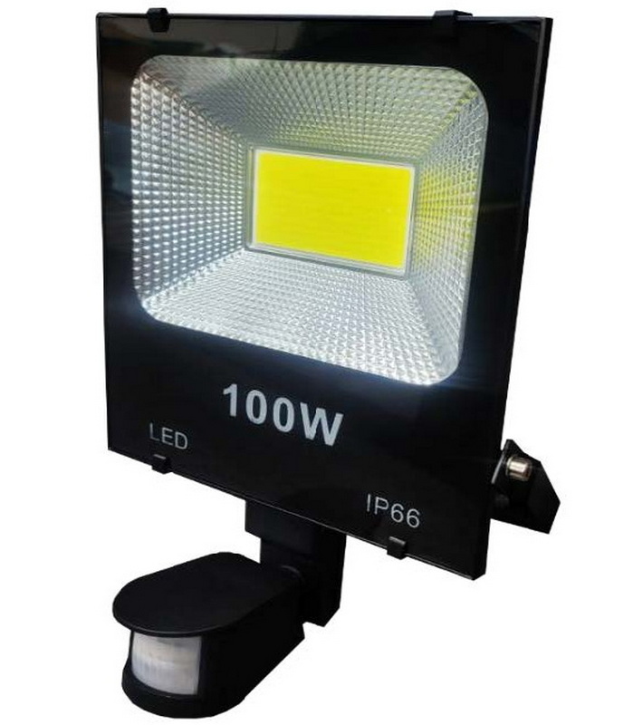 BC-8100A 100W Outdoor Infrared Sensor Floodlight (White light - Made in Taiwan), 白光, large