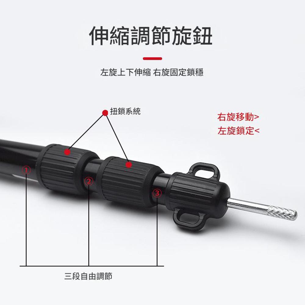 天幕撐桿33mm3米-黑色套裝(2個+袋), , large