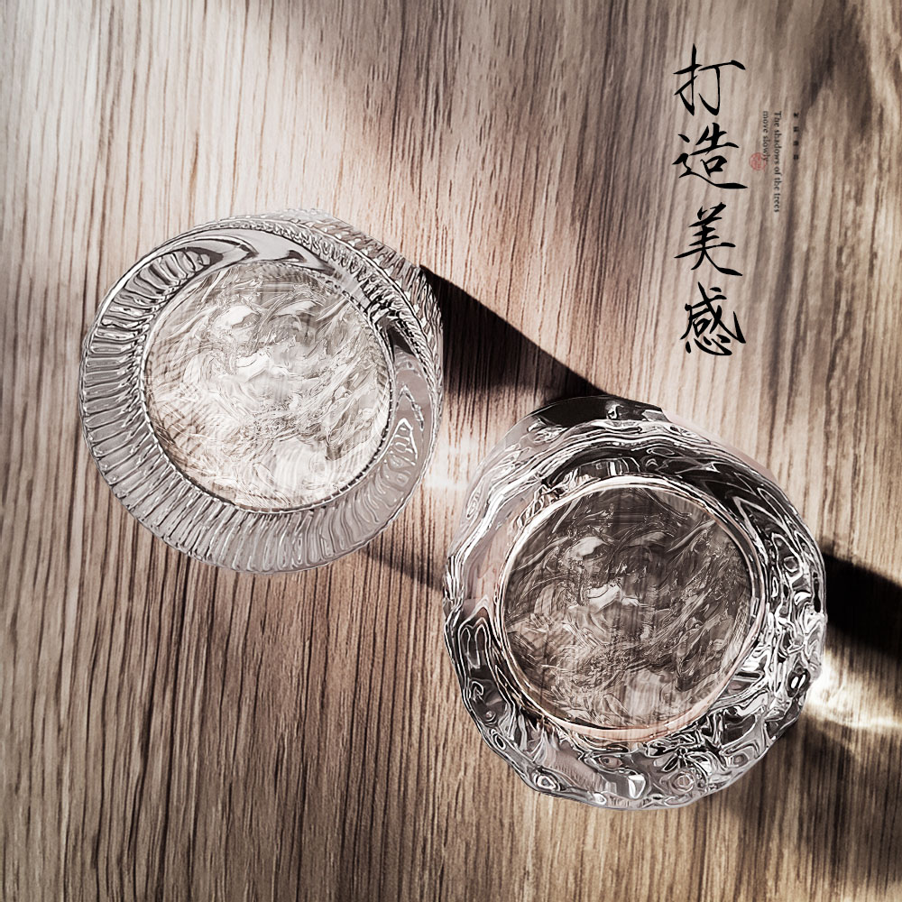 【上手家居】不倒翁威士忌酒杯 冰塊紋(玻璃杯/玻璃水杯/不倒翁杯/玻璃酒杯), , large
