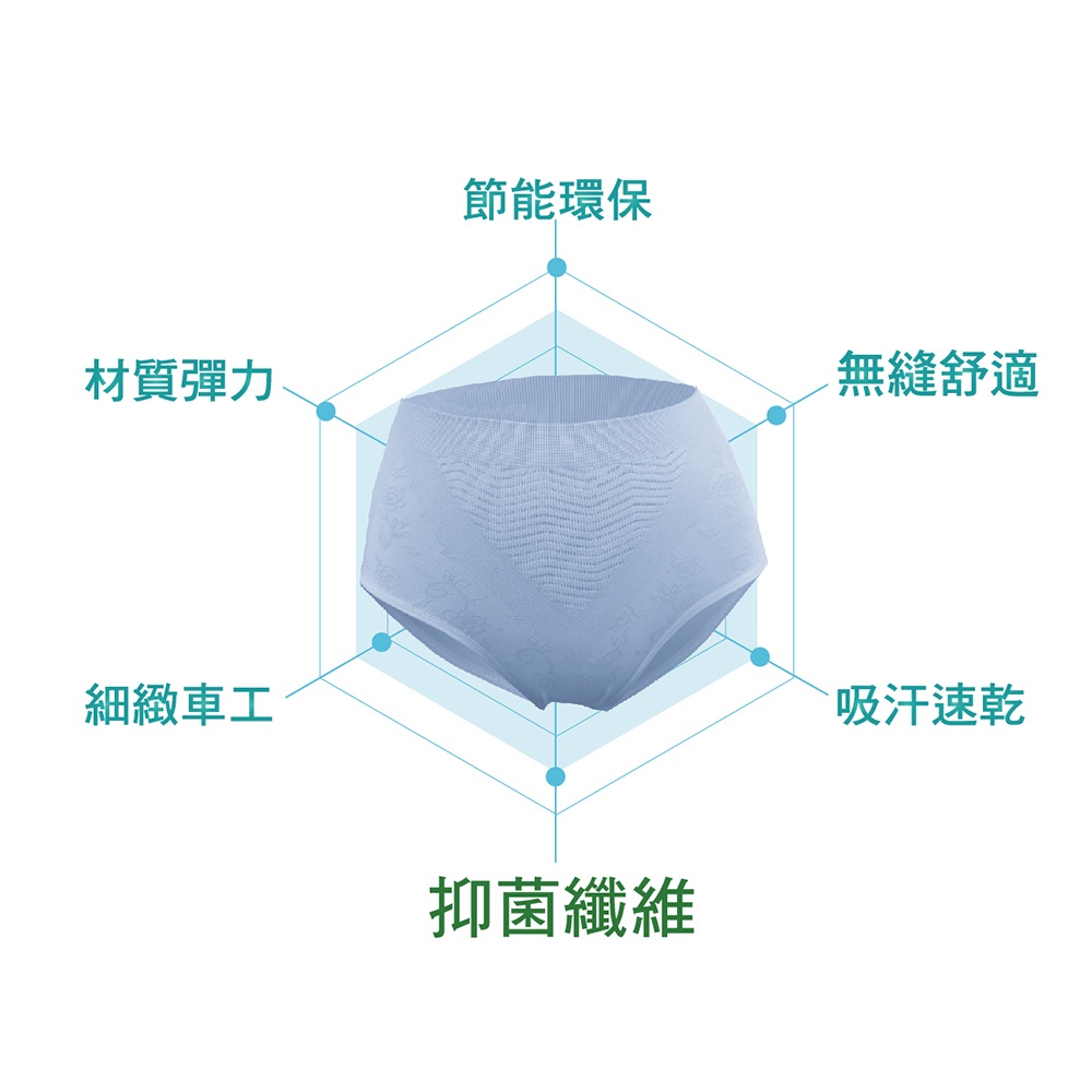 【AREXSPORT台灣製】P030 抑菌內褲 中高腰青春款 女內褲 無痕內褲 運動內褲 台灣製 抑菌三角內褲 涼爽吸排, , large