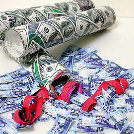 森彩  30cm氣壓式彩帶-美金 (SC3018), , large