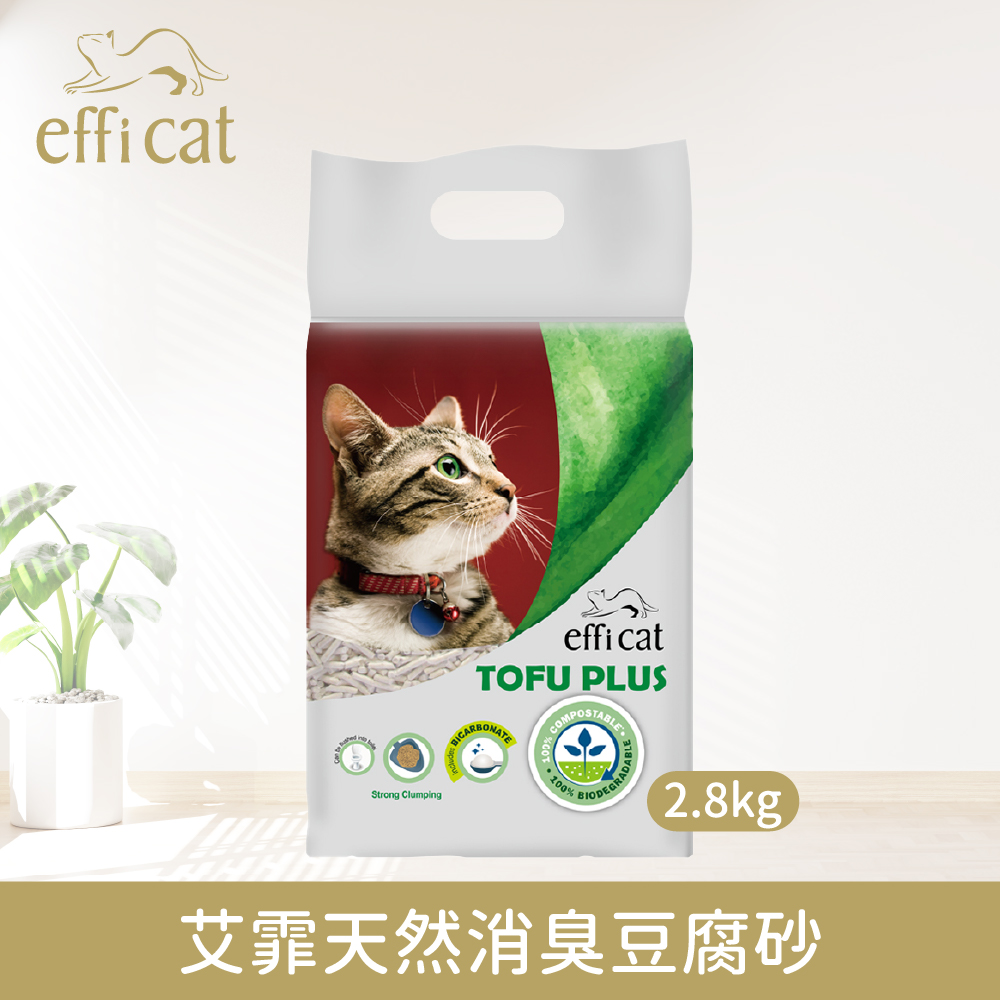 【Efficat 艾霏】天然消臭豆腐砂x3袋(2.8kg/袋), , large