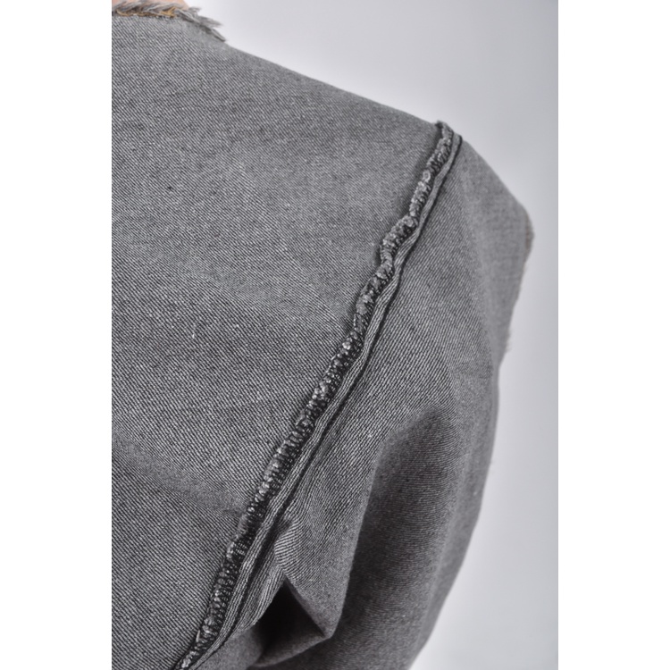 (S) suitangtang質感丹寧牛仔棉質純棉灰色長裙二手衣, , large