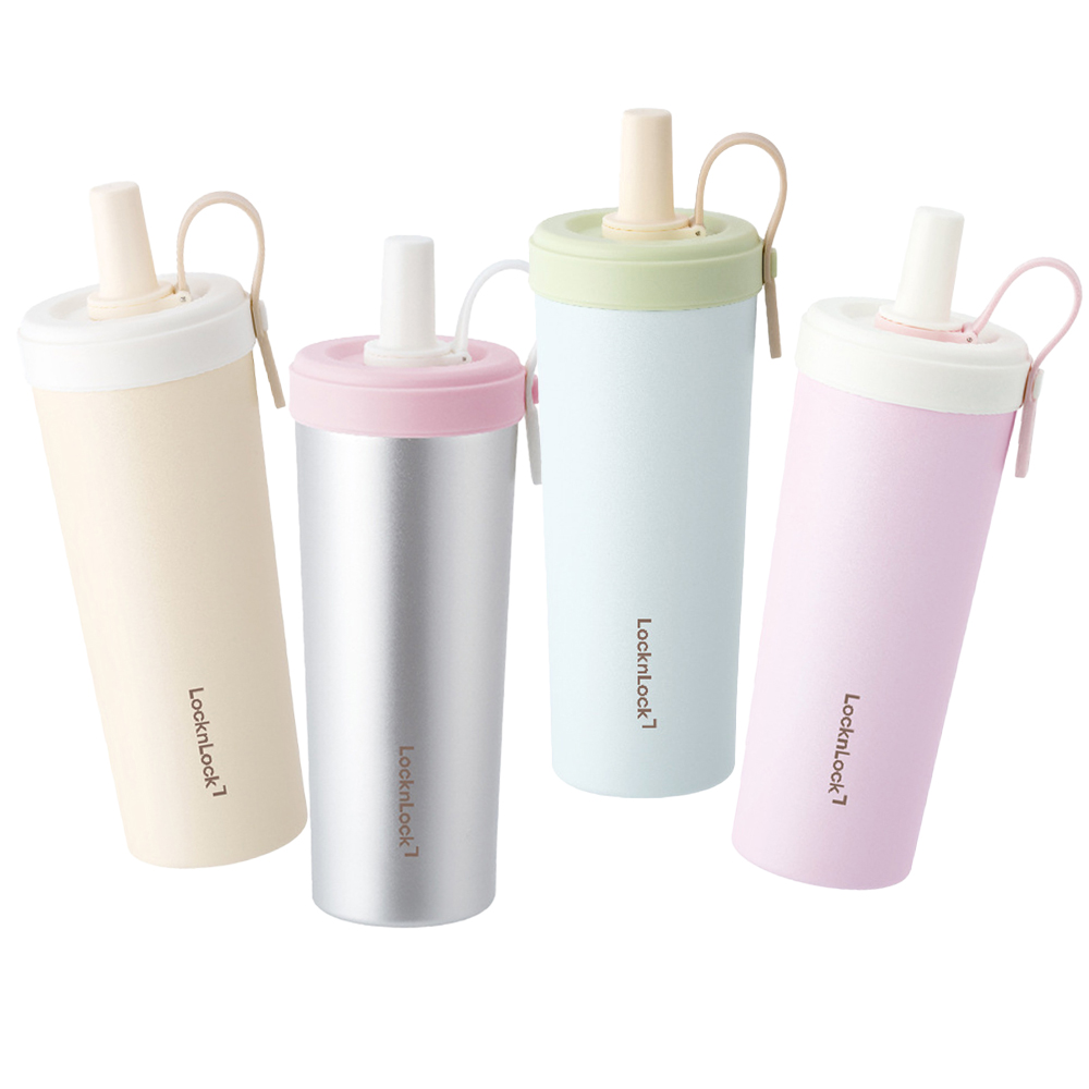 【LocknLock】Ceramic Coated Insulated Mug 720ml /Cream Yellow 720ml(Free cup brush included)