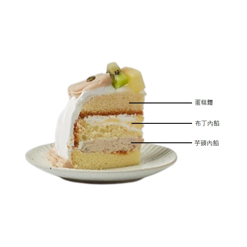 6 taro pudding whipped cream cake, , large