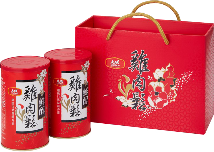 【DaChanFood】Premium Chicken Floss – Gift Box of 2– 160g × 2 cans/box, , large