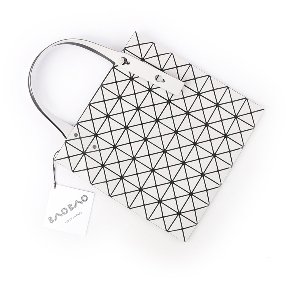 ISSEY MIYAKE BAO BAO PRISM 7X7 啞光霧面手提包/淺灰色, , large